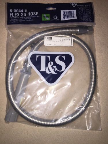 T&amp;s brass b-0044-h - 44&#034; flexible stainless steel hose for sale