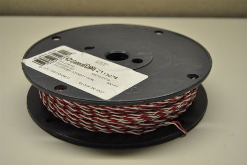 NEW GENERAL CABLE (UL) RED/WHITE CROSS CONNECT WIRE 300FT