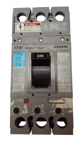 Siemens senitron series fxd63b225 225amp 600volt 3 pole circuit breaker for sale