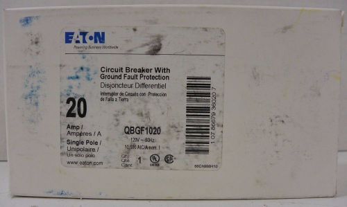 EATON / Cutler-Hammer QBGF1020 bolt in 1P 20a 10kaic Quicklag GFI NEW IN BOX