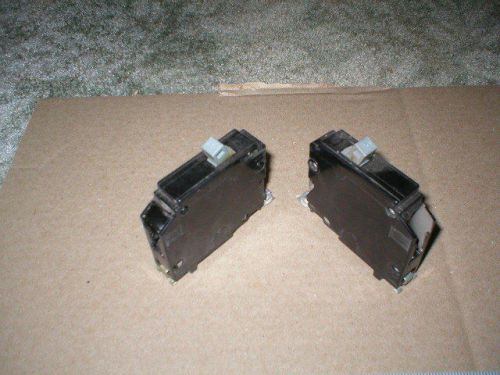 Used cutler hammer circuit breakers ( lot of 2) 1 pole  20 amp chb bolt in type for sale