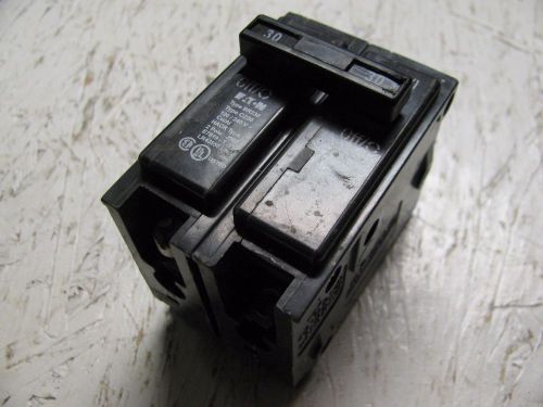 Eaton br230 c230 circuit breaker, 30 amp, 2 pole, 120/240vac. used for sale