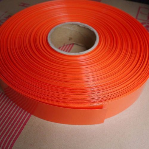 26650 Battery Sleeve PVC Heat Shrinkable Tube Wrap Orange Width 43MM x 5M
