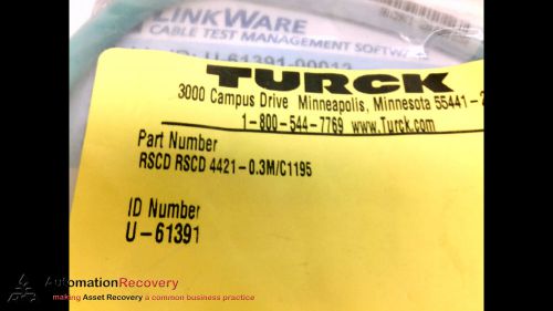 TURCK RSCD RSCD 4421-0.3M/C1195, NEW