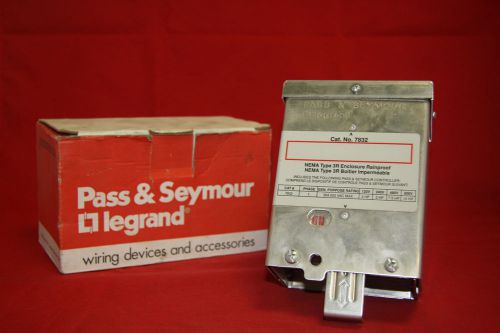 Pass &amp; seymour, nema type 3r enclosure 7832, single phase motor control switch for sale