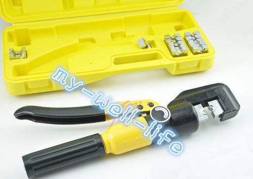 Quick Hydraulic Pressure Pliers Wire Cable Lug Terminal Crimper Crimping Tool