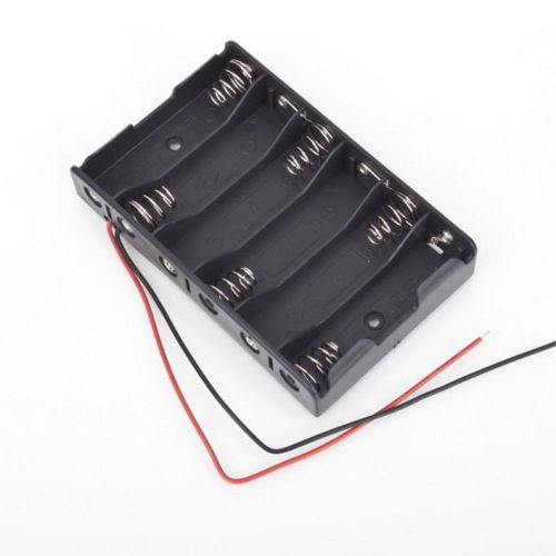 Battery Box Slot Holder Case for 6 Packs AA 2A Batteries Stack 9V F5