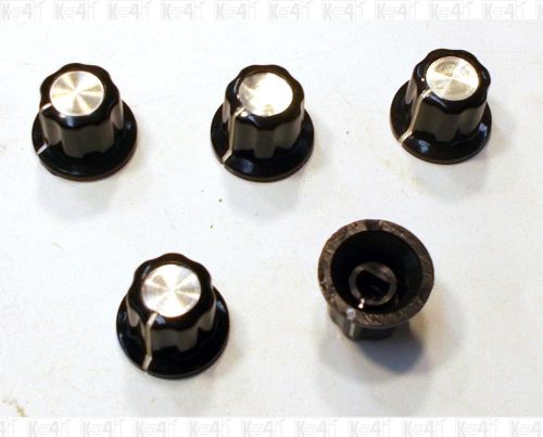 Small Top Hat Style Plastic Knobs For D Shaft Lot Of 5