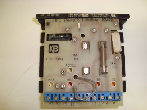 KB ELECTRONICS DC SPEED CONTROL KBIC-240 WITH BARRIER BOARD 9884