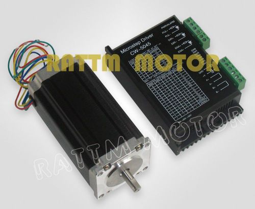 Us free 1set nema23 112mm/3.0a 425 oz-in stepper motor &amp; driver 256 microstep for sale
