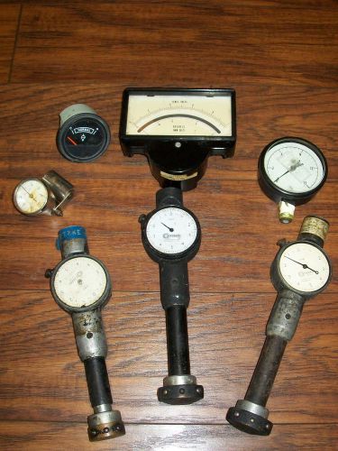 Vintage Lot Pressure Gauge Volts Meter PSI STEAMPUNK Standard Starrett Ashcroft