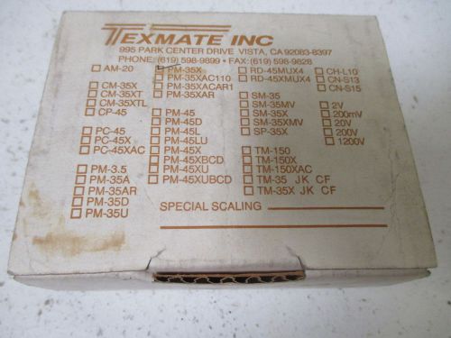 TEXMATE INC PM-35X METER DIFFERENTIAL INPUT LCD PANEL MOUNT *NEW IN A BOX*