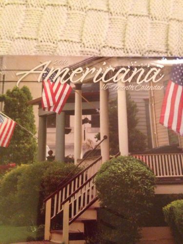 NEW MINI 16-Month 2016 AMERICANA 5.6&#034;x5.3&#034;Wall Calendar