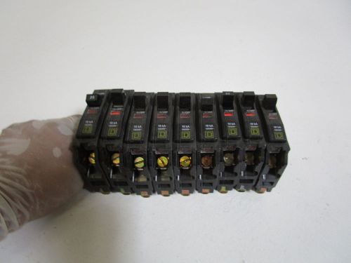 LOT OF 9 SQUARE D CIRCUIT BREAKER 20AMPS QOB120 *NEW OUT OF BOX *