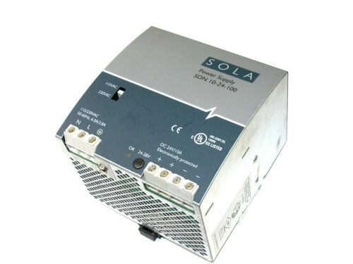 SOLA POWER SUPPLY 24 VOLT DC 10 AMPS SDN 10-24-100