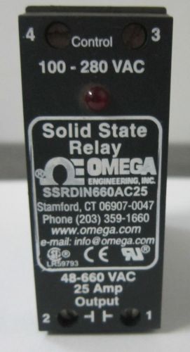 Omega SSRDIN660AC25 Solid State Relay