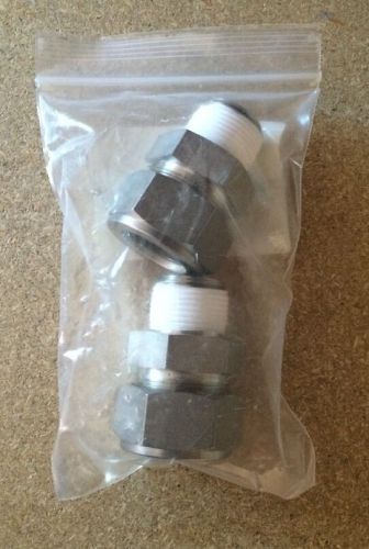 (2) NEW Swagelok SS-1610-1-12 1&#034; Tube OD x 3/4&#034; Male Connector SS1610112