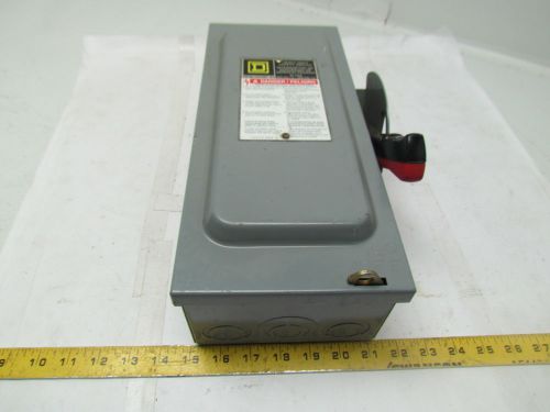 Square D HU361 SER F1 30amp 600VAC 600VDC Safety Switch Disconnect Non-fused