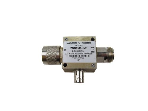 Mini-circuits bias tee znbt-60-1w wideband 2.5-6000 mhz for sale