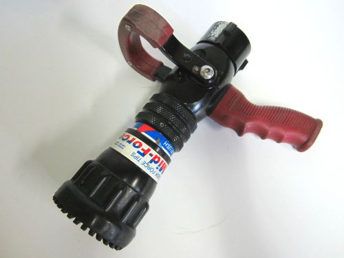 Task force tips mid force dual pressure automatic fire hose nozzle 70-200 1.5&#034; for sale