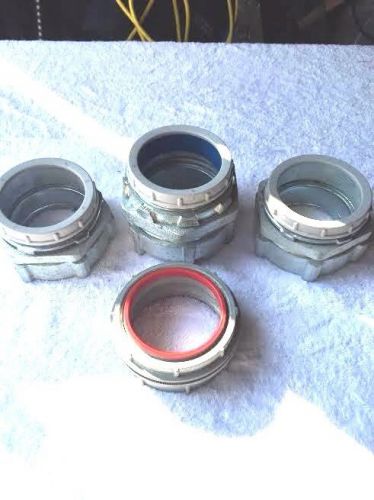 4 inch sealtight connectors &amp; 4&#034; myers hub with plastic bushings for sale