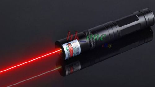 Powerful Military Red Laser Pointer Pen 650nm Beam High Power Light Lazer Black