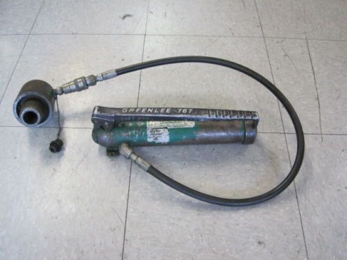 Greenlee 767 hydraulic hand pump w/746 ram for sale