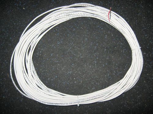 75&#039; White Plenum Rated Access Control Security Alarm Cable Wire 18/2 CMP