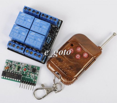 Ic2272/2262 4 channel wireless remote control + 4-channel  5v relay module for sale