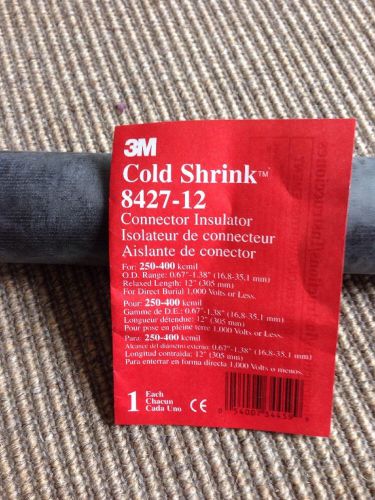 3m 8427-12 cold shrink connector insulator 250-400 kcmil od range 0.67&#034; - 1-3/8 for sale
