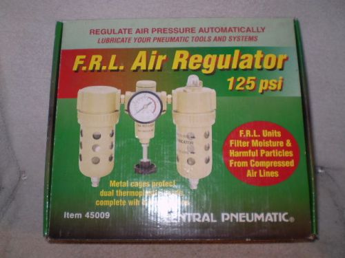 Central Pneumatic 125 PSI FRL Air Regulator, 3/8&#034;-18 NPT