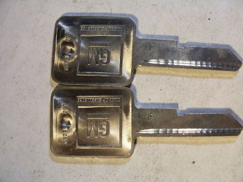 2   oem   j  gm    1967 - 1986 key blank  with knockout in plase  uncut for sale