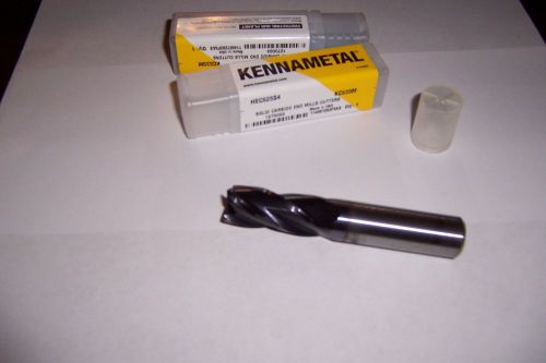 (2) new kennametal  solid carbide end mill  HEC625S4  KC635M