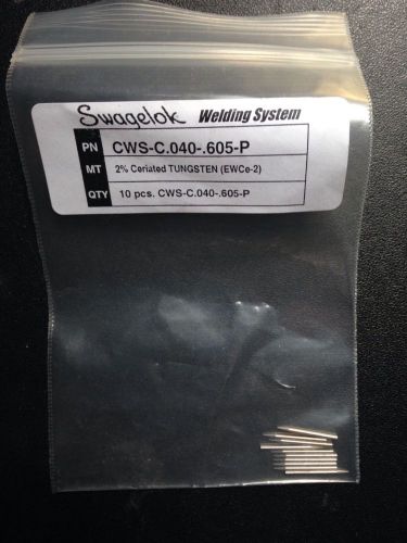 Swagelok tungsten orbital welding tips/electrodes cws-c.040-.605-p