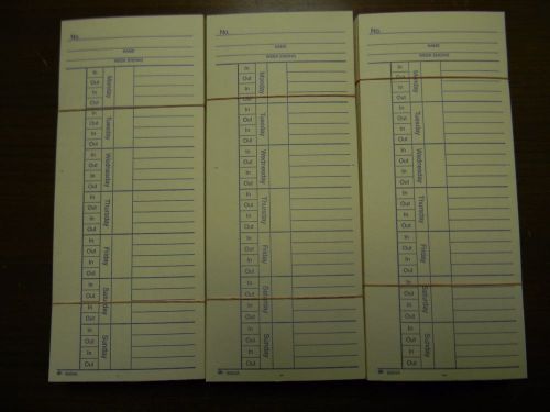 Time Clock Cards 300 standard two sided front loading Amano