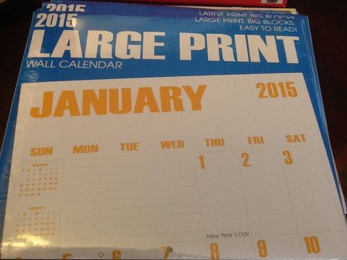 2015 16-Month Large Print Calendar