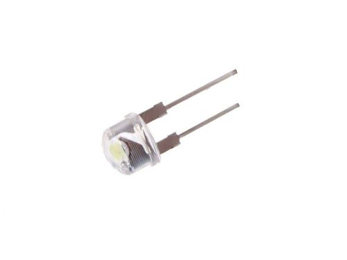 Super Bright 8mm Strawhat Lamp LED 16k-20kmcd - White - Pack of 20