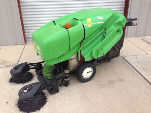Green machine 414 kubota diesel street sweeper parking lot vacuum for sale