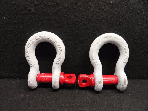 2 crosby 6-1/2 ton shackle. 7/8&#034; canada for sale