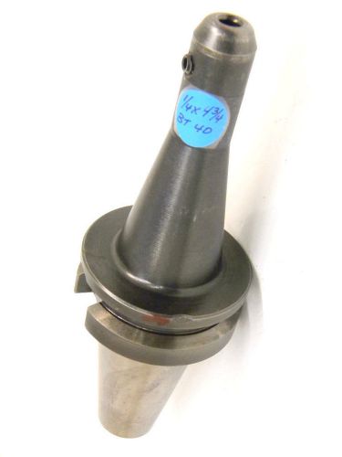 USED BT40 x .250&#034; EMH x 4.75&#034; GAGE END MILL HOLDER