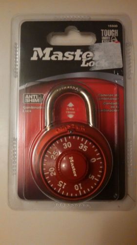 Master lock combination lock red 1530d for sale
