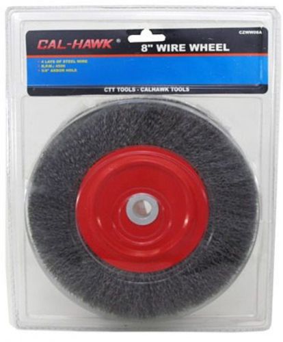 New 8&#034; 4500 rpm steel wire wheel for cleaning &amp; metal preparation - 5/8&#034; arbor for sale