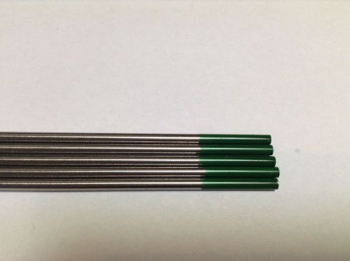 5 PCS of 1/8&#034;* 7&#034;,Green WP,Pure Tungsten Welding &amp; TIG Electrodes .