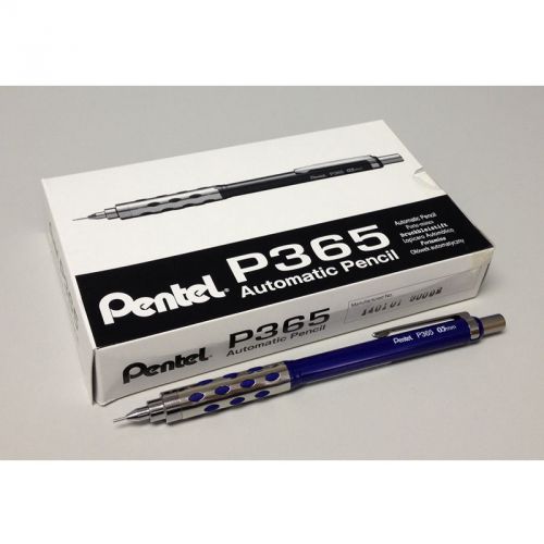 Pentel P365 0.5mm Mechanical Pencil Bulk Pack (12pcs) - Dark Blue Barrel