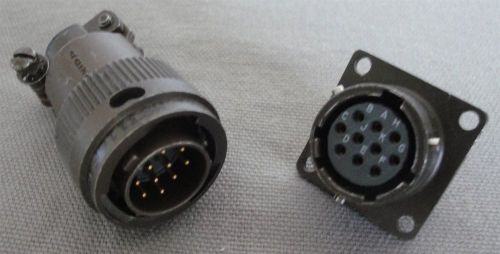 ITT Cannon MS3116F12-10P &amp; MS3112E12-10S Mateable Connector Pair