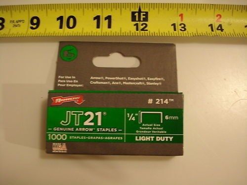 (1210.) Arrow staples for JT21, JT21CM &amp; T27 Staplers