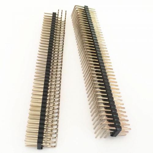 2PCS Pitch 2.54mm 3x40 Pin 120P Right Angle Male Pin Header Strip