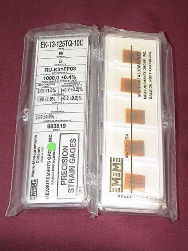 Micro Measurements Vishay Strain Gages EK-13-125TQ-10C 5 pack Tee Rosette