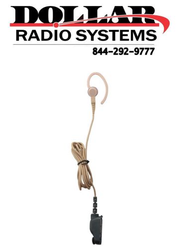 New Motorola HMN9042A Single Wire Earpiece Biege Listen Only for GP350 Radios