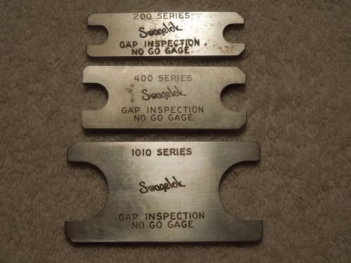 3 Swagelok Gap Inspection No Go Gage Tools 200 400 &amp; 1010 Series